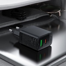 Сетевое зарядное устройство ACEFAST A78 PD20W GaN charger Black (6974316283256)