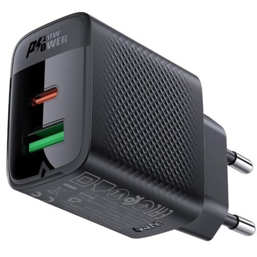 Сетевое зарядное устройство ACEFAST A78 PD20W GaN charger Black (6974316283256) Тип сетевое зарядное устройство