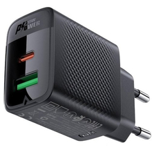 Сетевое зарядное устройство ACEFAST A78 PD20W GaN charger Black (6974316283256)