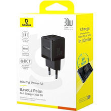 Сетевое зарядное устройство BASEUS Palm Fast Charger C+U 30W EU (P1011160A113-00)
