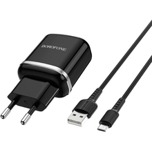 Сетевое зарядное устройство BOROFONE BA36A High speed single port QC3.0 charger set 18W (6931474715982)