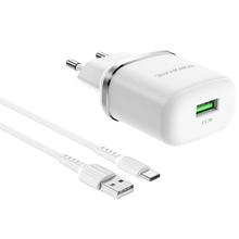 Сетевое зарядное устройство BOROFONE BA36A High speed single port QC3.0 charger set 18W (6931474716019)