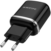 Сетевое зарядное устройство BOROFONE BA36A High speed single port QC3.0 charger set 18W Black (6931474715968)