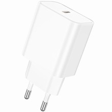 Зарядний пристрій BOROFONE BA71A Power single Port PD20W charger White (6974443387964)