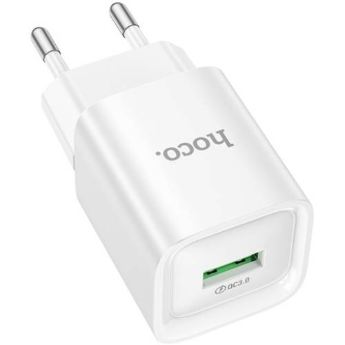 Зарядний пристрій HOCO C145A Charm single port QC3.0 charger (EU) White (6942007630214) Тип мережевий зарядний пристрій