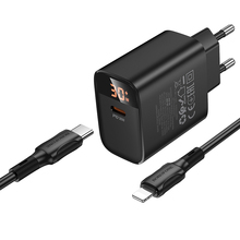 Сетевое зарядное устройство BOROFONE BA97A PD30W Black (6941991120497)