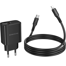 Сетевое зарядное устройство BOROFONE BA97A PD30W Black (6941991120497)