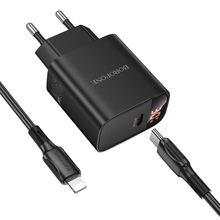 Сетевое зарядное устройство BOROFONE BA97A PD30W Black (6941991120497)