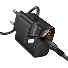 Сетевое зарядное устройство BOROFONE BA97A PD30W Black (6941991120497)