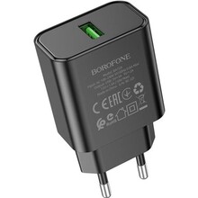Сетевое зарядное устройство BOROFONE BA72A 18W Black (6974443388541)