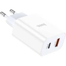 Сетевое зарядное устройство HOCO C97A PD20W+QC3.0 charger White (6931474766076)