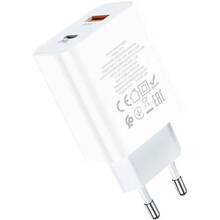 Сетевое зарядное устройство HOCO C97A PD20W+QC3.0 charger White (6931474766076)