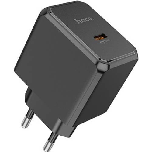 Сетевое зарядное устройство HOCO CS13A Ocean single port PD20W charger Black (6942007603805) Мощность 20