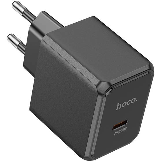 Сетевое зарядное устройство HOCO CS13A Ocean single port PD20W charger Black (6942007603805) Тип сетевое зарядное устройство