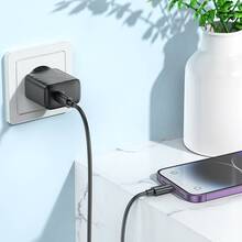 Сетевое зарядное устройство HOCO CS22A Value single port PD30W charger set C to iP Black (6942007609920)