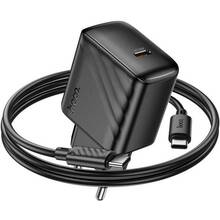 Сетевое зарядное устройство HOCO CS24A Puerto single-port PD25W charger set C to C EU Black (6942007639774)
