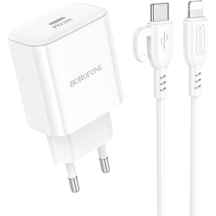 Сетевое зарядное устройство BOROFONE BA81A 20W White (6941991108198)