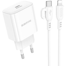 Сетевое зарядное устройство BOROFONE BA81A 20W White (6941991108198)
