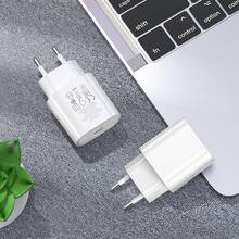 Сетевое зарядное устройство HOCO N22 Jetta PD25W charger set Type-C to iP EU White (6931474760074)