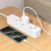 Мережевий зарядний пристрій Borofone BN26 Fuente single-port PD20W Charger Set C to C EU White (6941991120251)