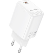 Зарядний пристрій Borofone BN28 Fuente single port PD30W charger EU White (6941991120299)