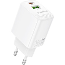 Зарядний пристрій Borofone BN29 Fuente PD30W+QC3.0 charger EU White (6941991120329)
