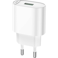 Сетевое зарядное устройство HOCO C109A Fighter single port QC3.0 charger set 18W White (6931474784810)