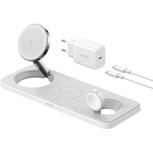 Беспроводное зарядное устройство ANKER MagGo Wireless Charging Station 15W 3в1 White (B25M1321)
