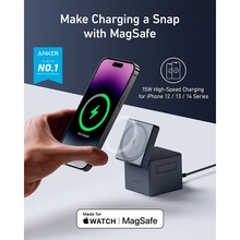 Бездротовий зарядний пристрій ANKER MagGo Wireless Charging Station 15W 3-in-1 Cube (Y1811G11)