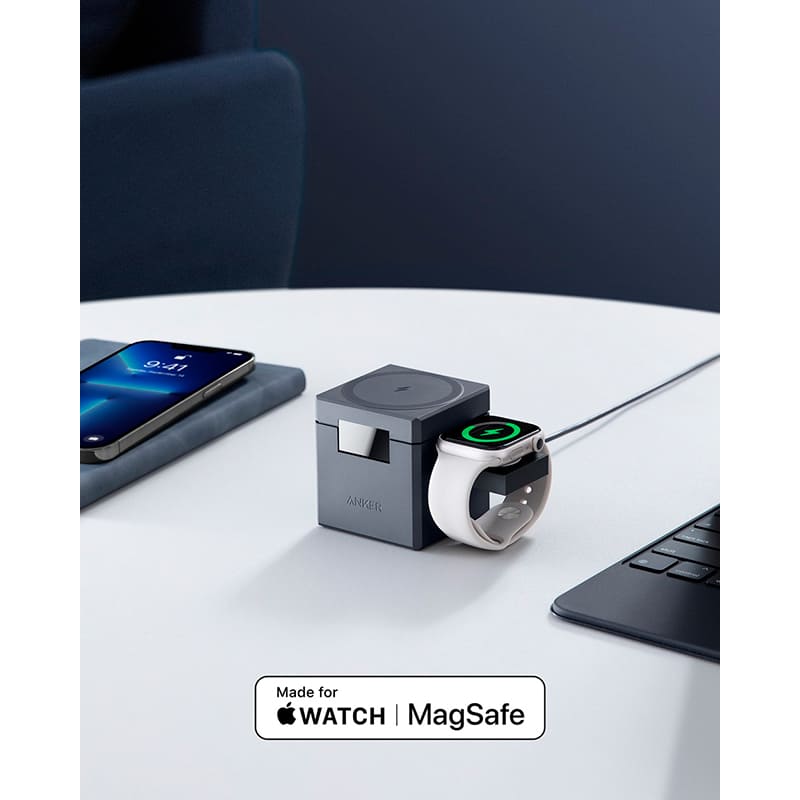 Бездротовий зарядний пристрій ANKER MagGo Wireless Charging Station 15W 3-in-1 Cube (Y1811G11) Потужність 25