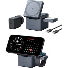 Бездротовий зарядний пристрій ANKER MagGo Wireless Charging Station 15W 3-in-1 Cube (Y1811G11)