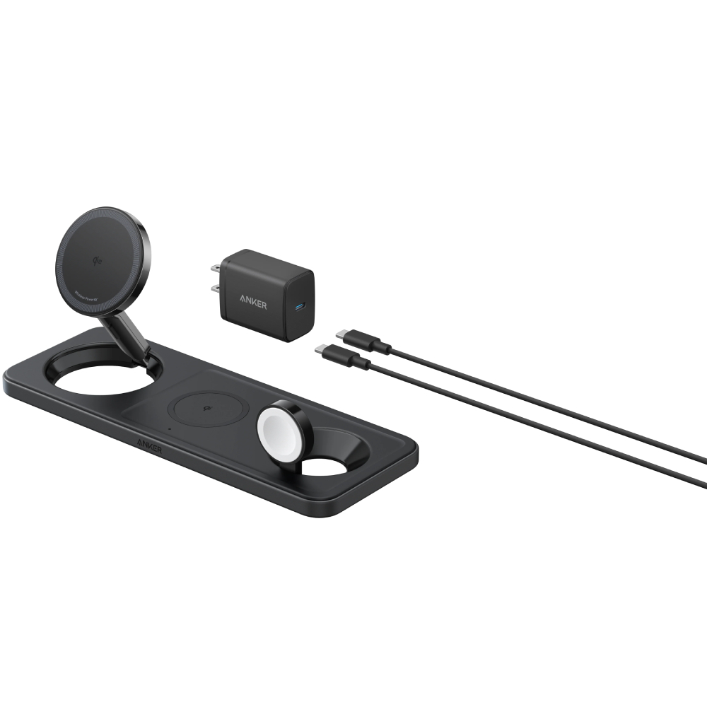 Беспроводное зарядное устройство ANKER MagGo Wireless Charging Station 15W 3-in-1 Pad Black (B25M1311) Беспроводное зарядное устройство ANKER MagGo Wireless Charging Station 15W 3-in-1 Pad Black (B25M1311)