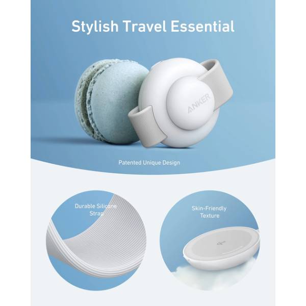 Беспроводное зарядное устройство ANKER MagGo Wireless Charging Pad 15W 3-in-1 Foldable White (B25M8H21) Кабель отсутствует
