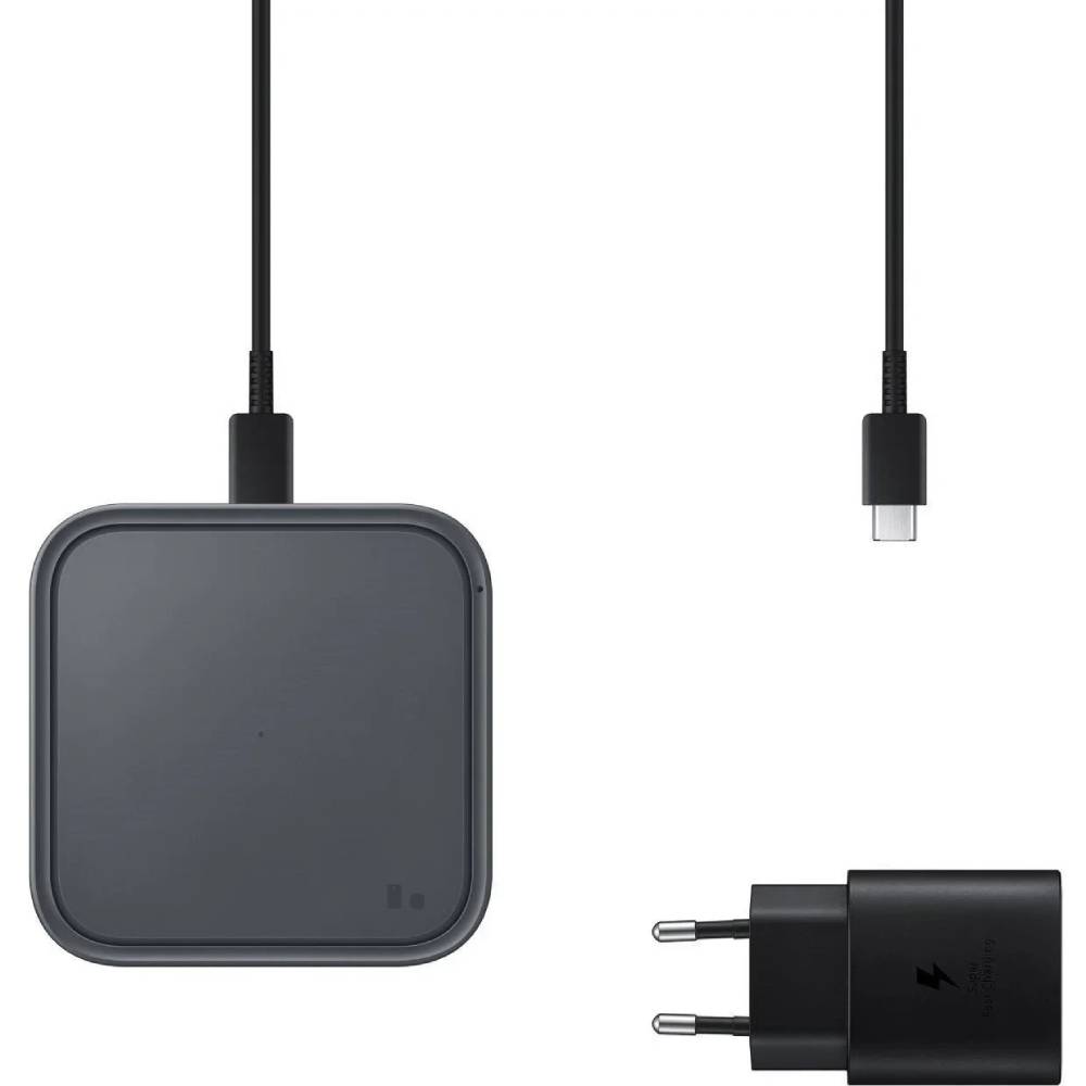 Бездротовий зарядний пристрій SAMSUNG 15W Wireless Charger Pad With TA Dark Gray (EP-P2400TBEGEU) Тип бездротовий зарядний пристрій