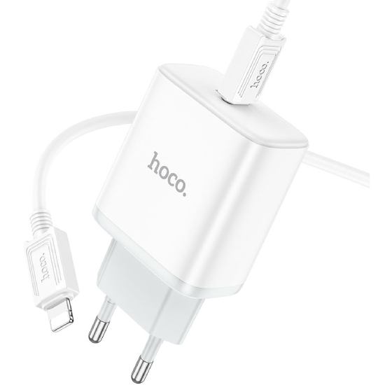 Сетевое зарядное устройство HOCO C104A PD20W White (6931474782908) Мощность 20