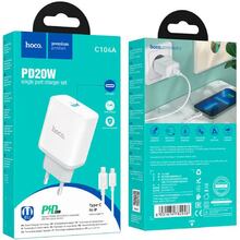 Сетевое зарядное устройство HOCO C104A PD20W White (6931474782908)