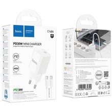 Сетевое зарядное устройство HOCO C148A PD30W White (6942007630320)