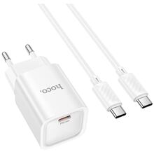 Сетевое зарядное устройство HOCO C148A PD30W White (6942007630320)