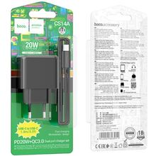 Сетевое зарядное устройство HOCO CS14A PD20W Black (6942007603911)