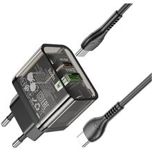 Зарядний пристрій HOCO N34 PD20W Transparent Black