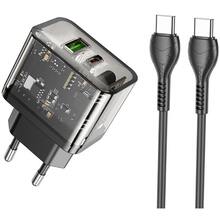 Зарядний пристрій HOCO N34 PD20W Transparent Black