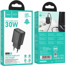 Сетевое зарядное устройство HOCO N62 PD30W Black (6942007644297)