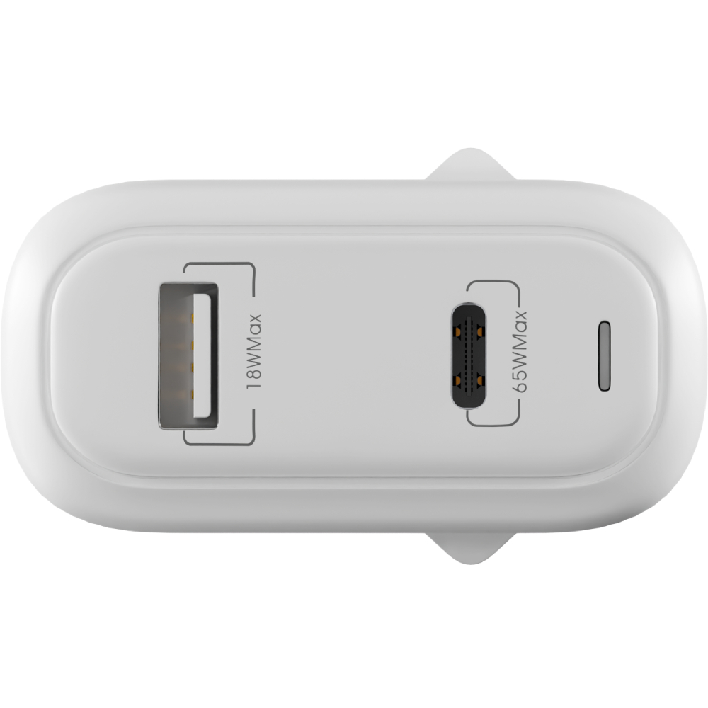 Сетевое зарядное устройство GLOBEX FastPower GaN65WAC White Сетевое зарядное устройство GLOBEX FastPower GaN65WAC White Мощность 65