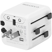 Зарядний пристрій CANYON OnTour One Travel Adapter EU/UK/US/AUS White (CNS-TA1005W)
