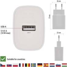Сетевое зарядное устройство EMOS V01B10 USB-A 10W 220V Сетевое зарядное устройство EMOS V01B10 USB-A 10W 220V