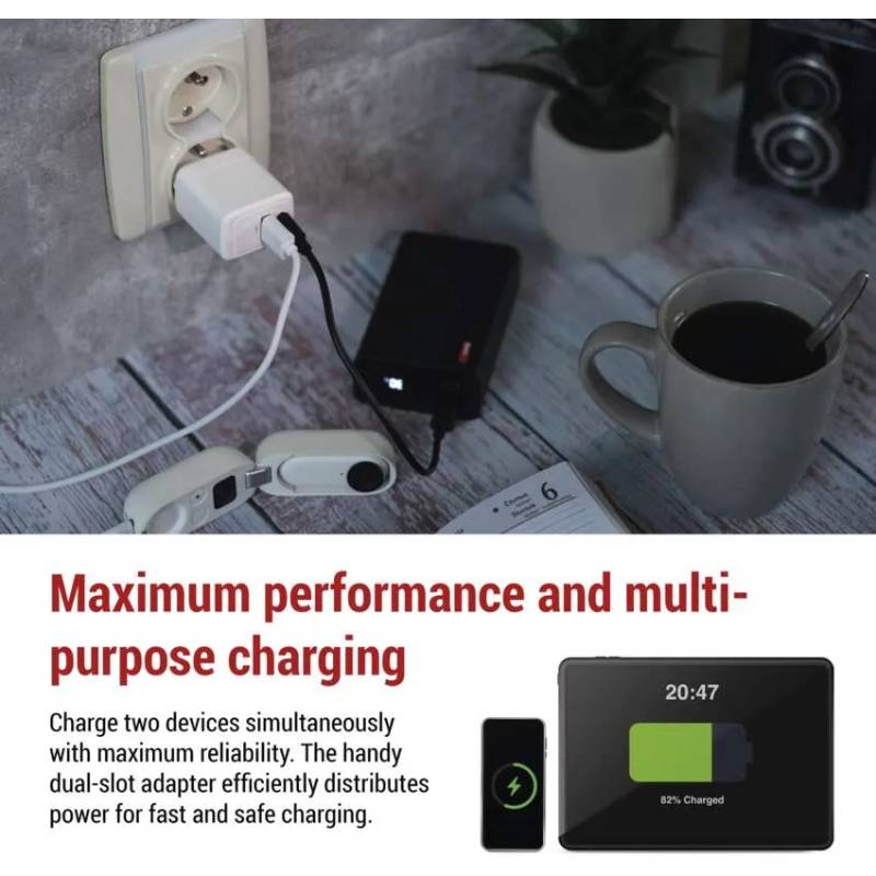 Сетевое зарядное устройство EMOS GAN PD 20W 220V Фото Сетевое зарядное устройство EMOS GAN PD 20W 220V