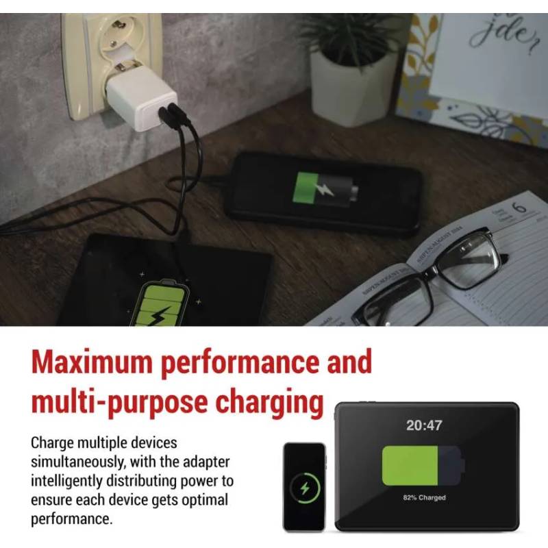 Сетевое зарядное устройство EMOS V03G35 GAN PD 35W 220V Покупка Сетевое зарядное устройство EMOS V03G35 GAN PD 35W 220V