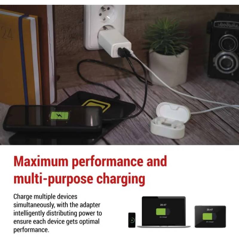 Сетевое зарядное устройство EMOS V05G65 GAN PD 65W 220V Покупка Сетевое зарядное устройство EMOS V05G65 GAN PD 65W 220V