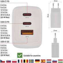 Сетевое зарядное устройство EMOS V05G65 GAN PD 65W 220V Сетевое зарядное устройство EMOS V05G65 GAN PD 65W 220V