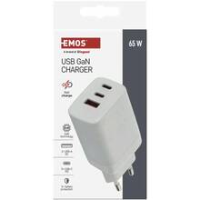 Сетевое зарядное устройство EMOS V05G65 GAN PD 65W 220V Сетевое зарядное устройство EMOS V05G65 GAN PD 65W 220V